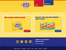 Tablet Screenshot of juicyfruit.com